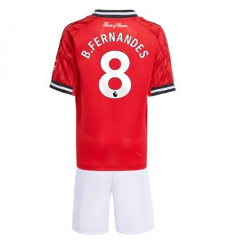 Otroški dresi Kompleti Manchester United Bruno Fernandes #8 Domači 2025-26