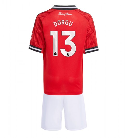 Otroški dresi Kompleti Manchester United Patrick Dorgu #13 Domači 2025-26