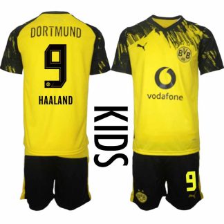Otroški Nogometni Dresi BVB Erling Haaland #9 Borussia Dortmund Domači 2025-26