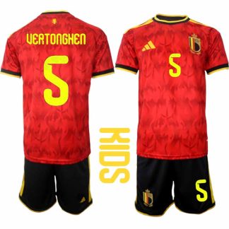 Otroški Nogometni dresi kompleti Jan Vertonghen #5 Belgija Domači SP 2026