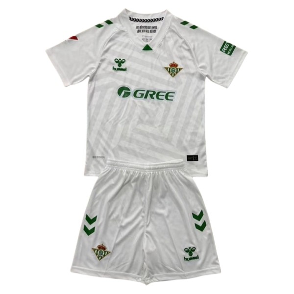 Otroški Nogometni dresi kompleti Real Betis Vratar Gostujoči 2025-26 bela