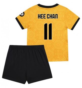Poceni Otroški nogometni dresi Hee-chan Hwang #11 Wolves Domači 2025-26