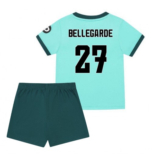 Poceni Otroški nogometni dresi Jean-Ricner Bellegarde #27 Wolves Gostujoči 2025-26