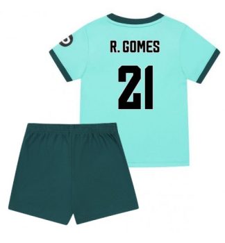 Poceni Otroški nogometni dresi Rodrigo Gomes #21 Wolves Gostujoči 2025-26