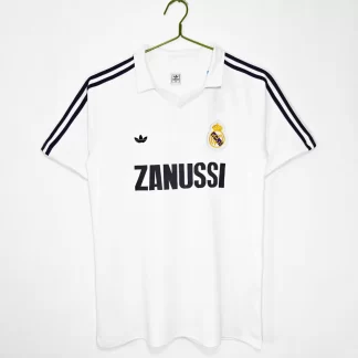Poceni retro dresov nogometa Real Madrid Domači 1984-85 bela Kratek Rokav