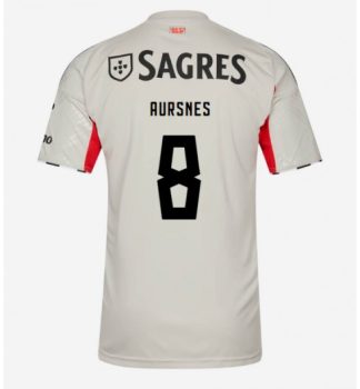 Kupite Moški Nogometni dres Fredrik Aursnes #8 Benfica Gostujoči 2025-26