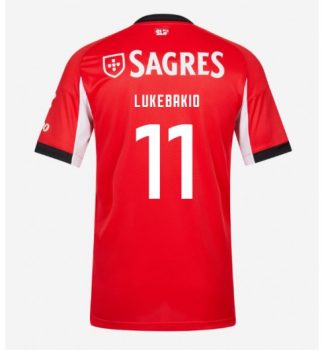 Moški Nogometni dres Dodi Lukebakio #11 Benfica Domači 2025-26 rdeča
