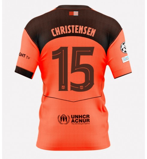 Moški Nogometni dresi Barcelona Andreas Christensen #15 Tretji 2025-26 oranžna