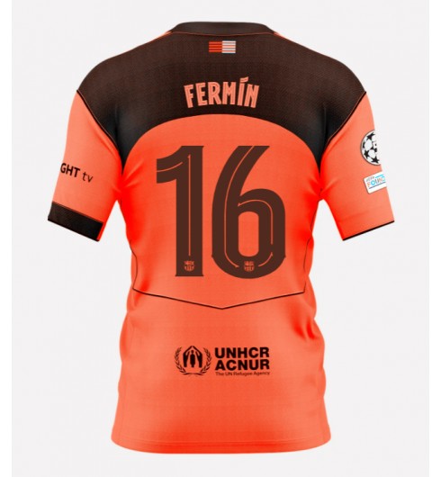 Moški Nogometni dresi Barcelona Fermin Lopez #16 Tretji 2025-26 oranžna