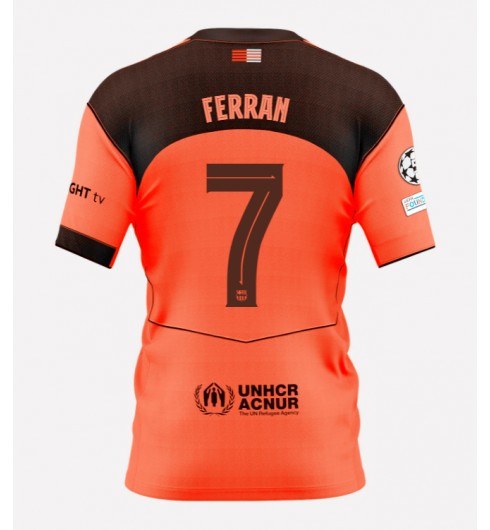 Moški Nogometni dresi Barcelona Ferran Torres #7 Tretji 2025-26 oranžna