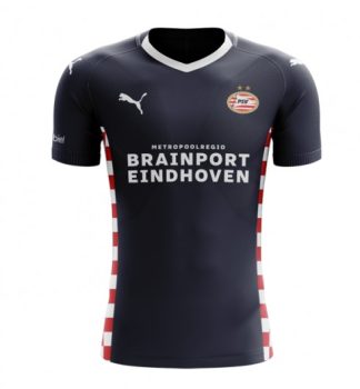 Moški Nogometni dresi PSV Eindhoven Gostujoči 2025-26 črna Kratek Rokav