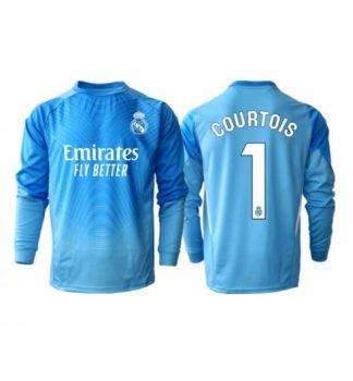 Moški Nogometni dresi Thibaut Courtois #1 Real Madrid Vratar Domači 2025-26