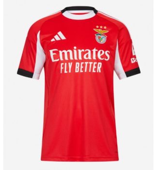 Nakup Moški Nogometni dres Benfica Domači 2025-26 rdeča Kratki rokavi