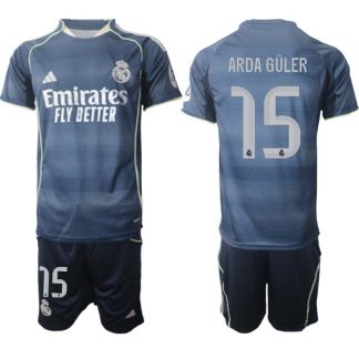Novo Nogometni dresi kompleti Arda Güler #15 Real Madrid Gostujoči 2025-26