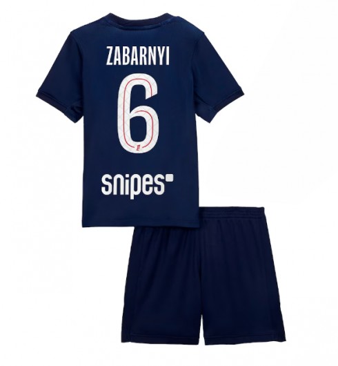Otroški Nogometni dresi Illia Zabarnyi #6 Paris Saint-Germain PSG Domači 2025-26