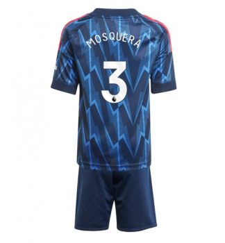 Otroški Nogometni dresi Kompleti Cristhian Mosquera #3 Arsenal Gostujoči 2025-26