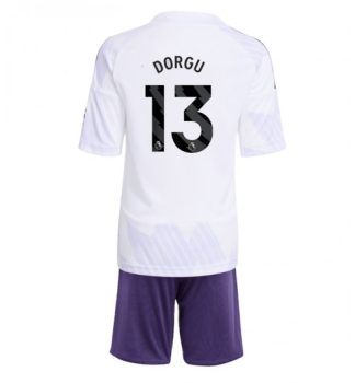 Otroški Nogometni dresi kompleti Patrick Dorgu #13 Manchester United Gostujoči 2025-26