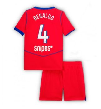 Otroški Nogometni dresi Lucas Beraldo #4 Paris Saint-Germain PSG Tretji 2025-26