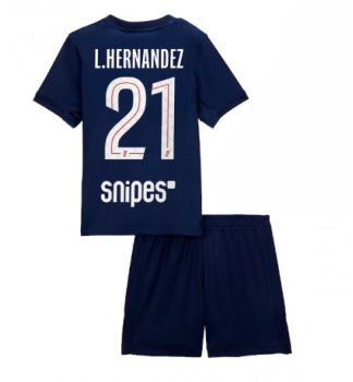 Otroški Nogometni dresi Lucas Hernandez #21 Paris Saint-Germain PSG Domači 2025-26