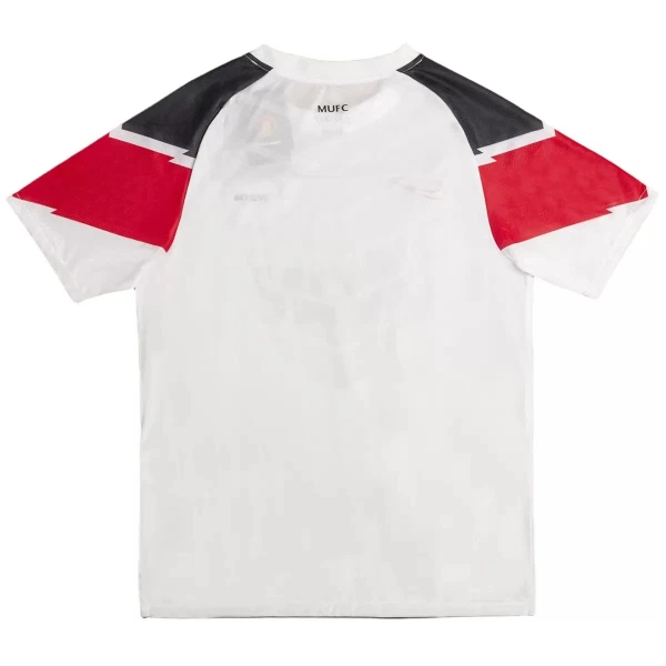 Poceni Moški retro nogometni dresi Manchester United Gostujoči 2010-11 bela-1