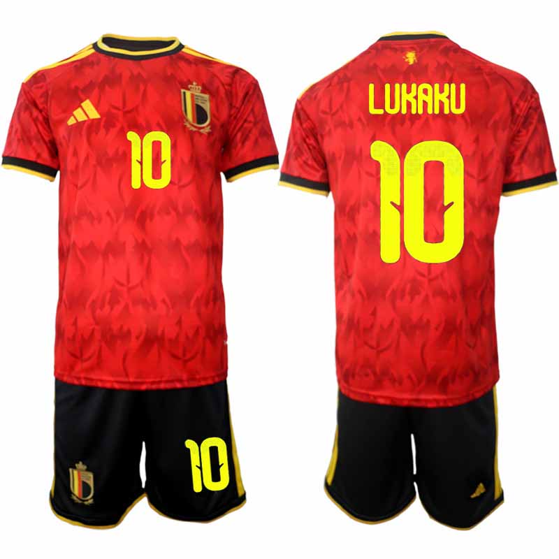 Poceni Nogometni dresi kompleti Romelu Lukaku #10 Belgija Domači SP 2026