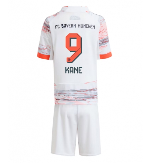 Otroški Nogometni dresi Harry Kane #9 FC Bayern Munich Gostujoči 2025-26