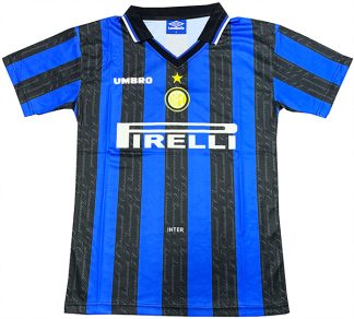 Poceni Moški Nogometni dres Inter Milan Domači 1997-98