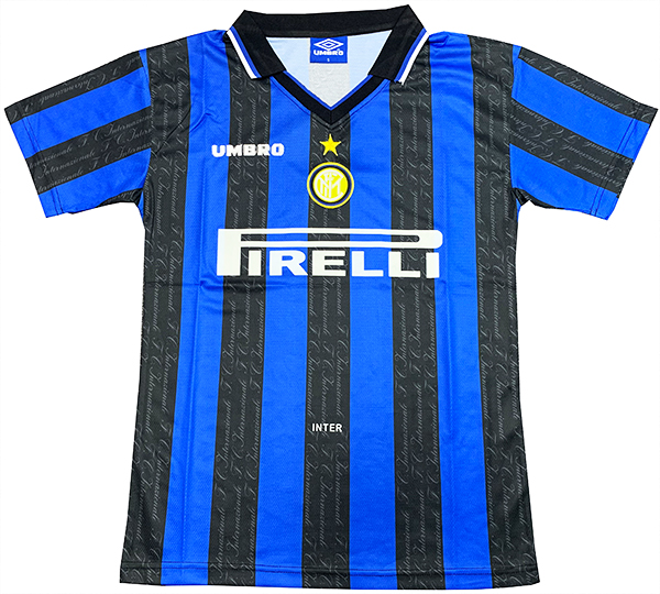 Poceni Moški Nogometni dres Inter Milan Domači 1997-98