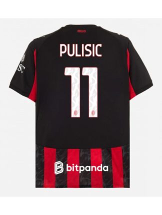 Moški Nogometni dresi AC Milan Christian Pulisic #11 Domači 2025-26 Kratek rokav