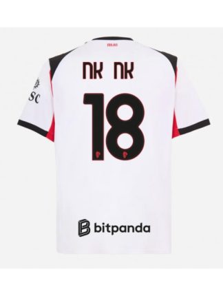Moški Nogometni dresi AC Milan Christopher Nkunku #18 Gostujoči 2025-26 Kratek rokav