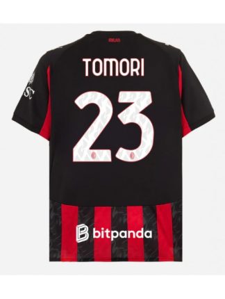 Moški Nogometni dresi AC Milan Fikayo Tomori #23 Domači 2025-26 Kratek rokav