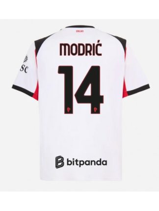 Moški Nogometni dresi AC Milan Luka Modric #14 Gostujoči 2025-26 Kratek rokav