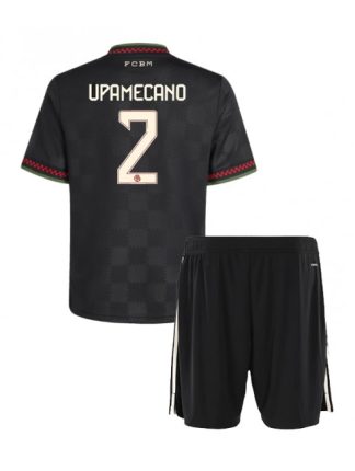 Otroški Nogometni dresi Bayern Munich Dayot Upamecano #2 Tretji 2025-26 kompleti