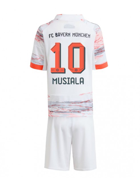 Otroški Nogometni dresi Bayern Munich Jamal Musiala #10 Gostujoči 2025-26 kompleti