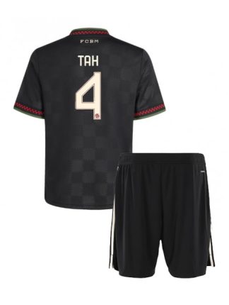 Otroški Nogometni dresi Bayern Munich Jonathan Tah #4 Tretji 2025-26 kompleti