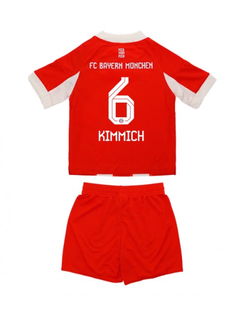Otroški Nogometni dresi Bayern Munich Joshua Kimmich #6 Domači 2025-26 kompleti