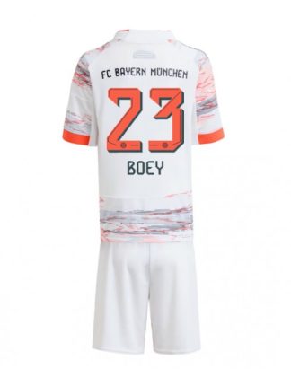 Otroški Nogometni dresi Bayern Munich Sacha Boey #23 Gostujoči 2025-26 kompleti
