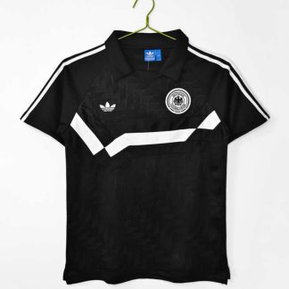 Moški retro nogometni dresi Nemčija Gostujoči 1988/90 Kratek Rokav