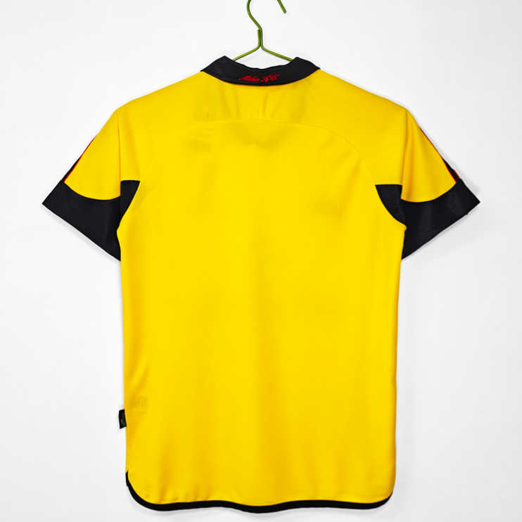 Poceni Moški retro nogometni dresi AC Milan Gostujoči 1999/00 Kratek Rokav-1