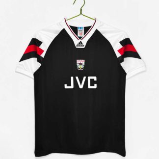 Poceni Moški retro nogometni dresi Arsenal Gostujoči 1992-94 črna