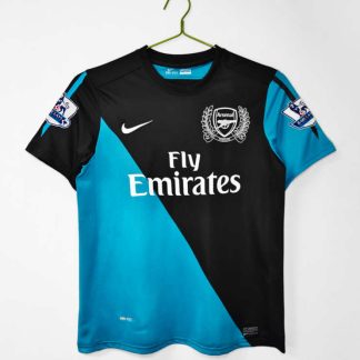 Poceni Moški retro nogometni dresi Arsenal Gostujoči 2011/12 Kratek Rokav