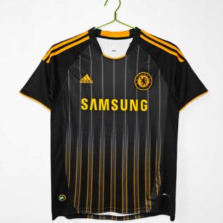 Poceni Moški retro nogometni dresi Chelsea Gostujoči 2010/11 Kratek Rokav