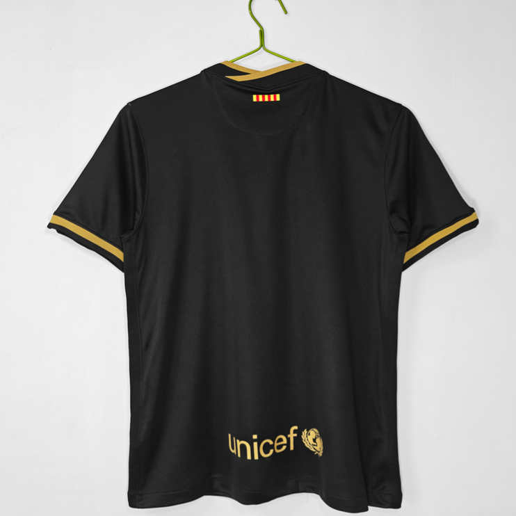 Poceni Moški retro nogometni dresi FC Barcelona Gostujoči 2020/21 Kratek Rokav-1