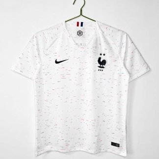 Poceni Moški retro nogometni dresi Francija Gostujoči SP 2018 Kratek Rokav