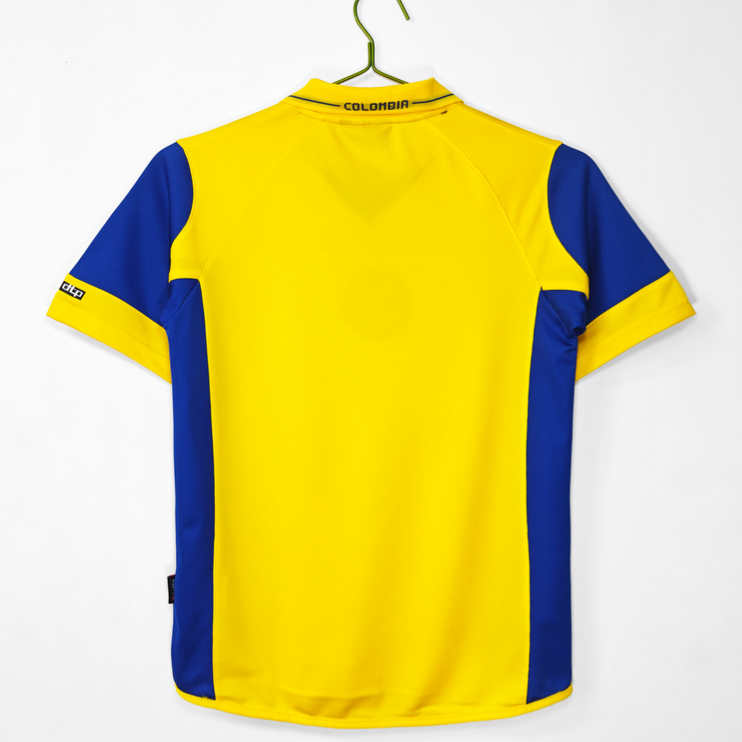 Poceni Moški retro nogometni dresi Kolumbija Domači 2003/05 Kratek Rokav-1