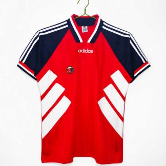 Poceni Moški retro nogometni dresi Norveška Domači 1994-95 Kratek Rokav