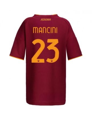 Ženski Nogometni dresi AS Roma Gianluca Mancini #23 Domači 2025-26 Kratek rokav