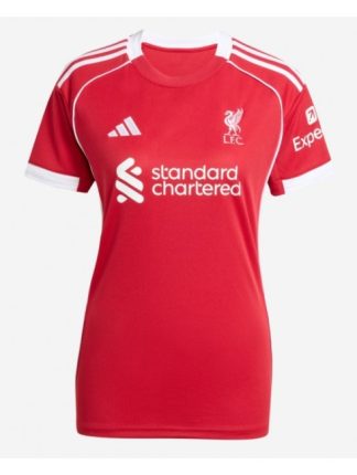 Ženski Nogometni dresi Liverpool Domači 2025-26 Kratek rokav