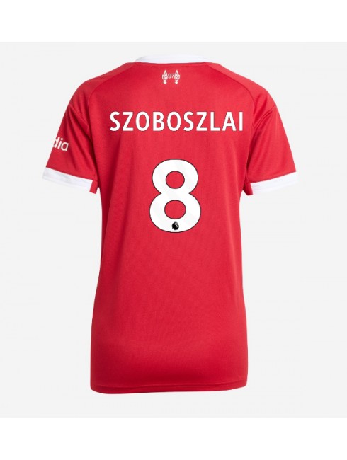 Ženski Nogometni dresi Liverpool Dominik Szoboszlai #8 Domači 2025-26 Kratek rokav