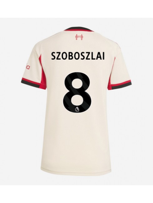 Ženski Nogometni dresi Liverpool Dominik Szoboszlai #8 Gostujoči 2025-26 Kratek rokav